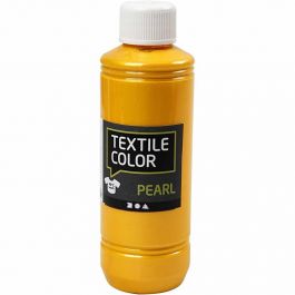 Textilfarbe, Perlmutt, Gelb, 250 ml/ 1 Fl. [HOB-33708]