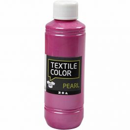 Textilfarbe, Perlmutt, Zyklam, 250 ml/ 1 Fl. [HOB-33717]
