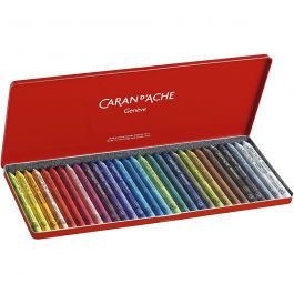 CARAN D’ACHE Neocolor I - Ölkreide, L 10 cm, Dicke 8,5 mm, Sortierte Farben, 30 Stk/ 1 Pck [HOB-34016]
