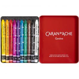CARAN D’ACHE Neocolor II, L 10 cm, Sortierte Farben, 10Stk/ 1 Pck [HOB-34040]