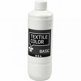Textilfarbe, Weiß, 500 ml/ 1 Fl. [HOB-34154]