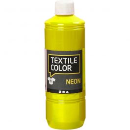 Textilfarbe, Neongelb, 500 ml/ 1 Fl. [HOB-34212]