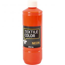 Textilfarbe, Neonorange, 500 ml/ 1 Fl. [HOB-34213]