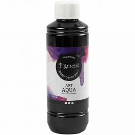 Flüssige Aquarellfarbe, Schwarz, 250 ml/ 1 Fl. [HOB-34340]