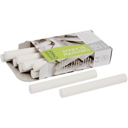 Tafelkreide, L 8 cm, D 10 mm, Weiß, 10x10 Stk/ 1 Pck [HOB-34475]