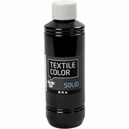Stoffmalfarbe, Deckend, Schwarz, 250 ml/ 1 Fl. [HOB-34615]
