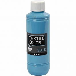 Stoffmalfarbe, Deckend, Türkisblau, 250 ml/ 1 Fl. [HOB-34621]