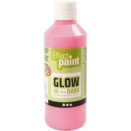 Fluoreszierende Farbe, Fluoreszierend Hellrot, 250 ml/ 1 Fl. [HOB-34934]