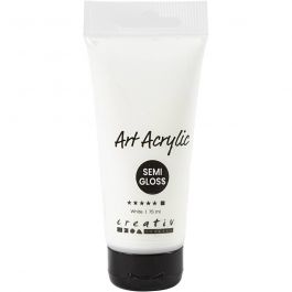 Acrylfarbe, Mattglänzend, Deckend, Weiß, 75 ml/ 1 Fl. [HOB-35141]