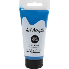 Acrylfarbe, Mattglänzend, Deckend, Primärblau, 75 ml/ 1 Fl. [HOB-35149]