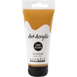 Acrylfarbe, Mattglänzend, Deckend, Ocker, 75 ml/ 1 Fl. [HOB-35154]