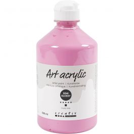 Acrylfarbe, Mattglänzend, Deckend, Staubrosé, 500 ml/ 1 Fl. [HOB-35416]