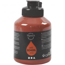 Acrylfarbe, Mattglänzend, Halbtransparent, Siena gebrannt, 500 ml/ 1 Fl. [HOB-35418]