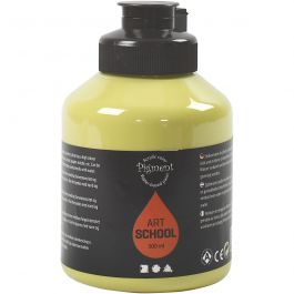 Acrylfarbe, Mattglänzend, Halbtransparent, Kiwi, 500 ml/ 1 Fl. [HOB-35450]