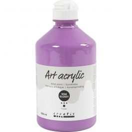 Acrylfarbe, Mattglänzend, Deckend, Flieder, 500 ml/ 1 Fl. [HOB-35454]