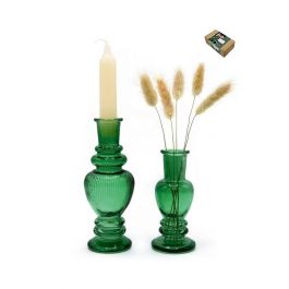 Kerzenständer Dunkelgrün (2 holders) [IFS-36502]