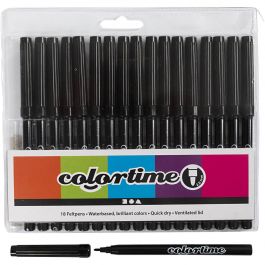 Colortime Marker, Strichstärke 2 mm, Schwarz, 18 Stk/ 1 Pck [HOB-373561]