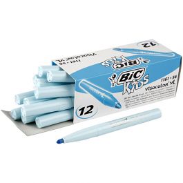 BIC Visa Color Filzstifte, Strichstärke 3 mm, Hellblau, 12 Stk/ 1 Pck [HOB-37456]