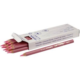 Super Ferby 1 Buntstifte, L 18 cm, Mine 6,25 mm, Rosa, 12 Stk/ 1 Pck [HOB-38357]