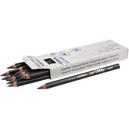 Super Ferby 1 Buntstifte, L 18 cm, Mine 6,25 mm, Grau, 12 Stk/ 1 Pck [HOB-38369]
