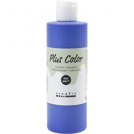Plus Color Bastelfarbe, Ultramarinblau, 250 ml/ 1 Fl. [HOB-39445]