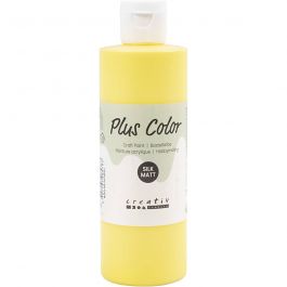 Plus Color Bastelfarbe, Primärgelb, 250 ml/ 1 Fl. [HOB-39475]