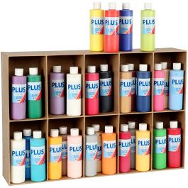 Plus Color Bastelfarbe, Sortierte Farben, 30x250 ml/ 1 Pck [HOB-39497]