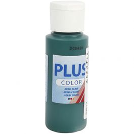 Plus Color Bastelfarbe, Dunkelgrün, 60 ml/ 1 Fl. [HOB-39612]