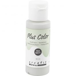 Plus Color Bastelfarbe, Hellgrau, 60 ml/ 1 Fl. [HOB-39639]