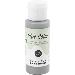 Plus Color Bastelfarbe, Regengrau, 60 ml/ 1 Fl. [HOB-39640]