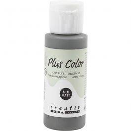 Plus Color Bastelfarbe, Dunkelgrau, 60 ml/ 1 Fl. [HOB-39641]