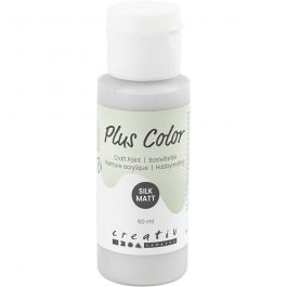 Plus Color Bastelfarbe, Silber, 60 ml/ 1 Fl. [HOB-39654]