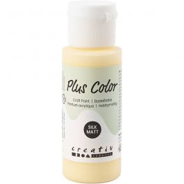 Plus Color Bastelfarbe, Hellgelb, 60 ml/ 1 Fl. [HOB-39663]