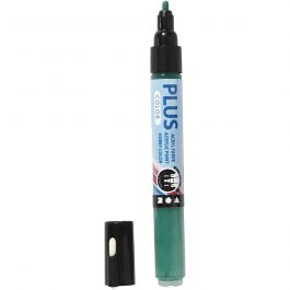 Plus Color Marker, L 14,5 cm, Strichstärke 1-2 mm, Dunkelgrün, 5,5 ml, 1 Stk [HOB-39812]