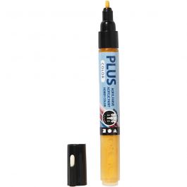 Plus Color Marker, L 14,5 cm, Strichstärke 1-2 mm, Sonnengelb, 5,5 ml, 1 Stk [HOB-39832]