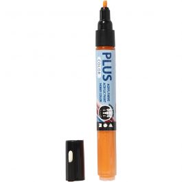 Plus Color Marker, L 14,5 cm, Strichstärke 1-2 mm, Kürbis, 5,5 ml, 1 Stk [HOB-39835]