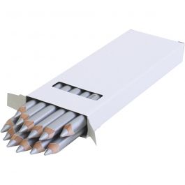 edu3 Jumbo-Buntstifte, Dicke 10 mm, Mine 6,25 mm, Silber, 12 Stk/ 1 Pck [HOB-408088]