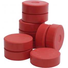 Wasserfarben, Rot, H 19 mm, D 57 mm, 10 Stk/ 1 Pck [HOB-627234]