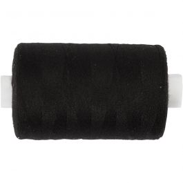 Nähgarn, Schwarz, 1000 m/ 1 Rolle [HOB-41217]