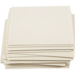 Schwammtuch, Größe 17x19,5 cm, Naturweiß, 20 Stk/ 1 Pck [HOB-41251]