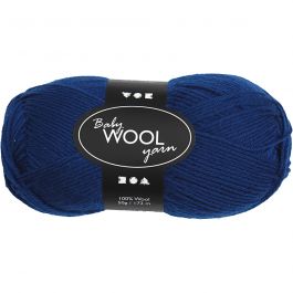 Babywolle, L 172 M, Dunkelblau, 50 g/ 1 Knäuel [HOB-41334]