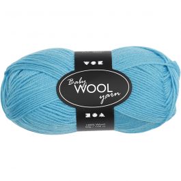 Babywolle, L 172 M, Türkis, 50 g/ 1 Knäuel [HOB-41335]