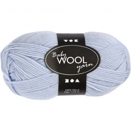 Babywolle, L 172 M, Hellblau, 50 g/ 1 Knäuel [HOB-41345]