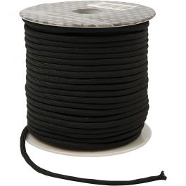 Polyester-Band, Dicke 4 mm, Schwarz, 40 m/ 1 Rolle [HOB-41579]