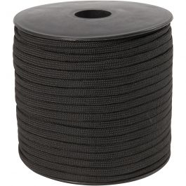 Nylon-Kordel, B 5 mm, Schwarz, 50 m/ 1 Rolle [HOB-41653]