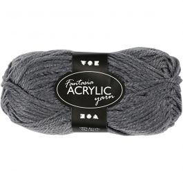 Fantasia Polyacryl Garn, L 80 M, Grau, 50 g/ 1 Knäuel [HOB-421720]