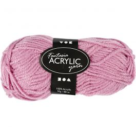 Fantasia Polyacryl Garn, L 80 M, Rosa, 50 g/ 1 Knäuel [HOB-421770]