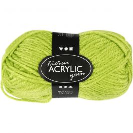 Fantasia Polyacryl Garn, L 80 M, Hellgrün, 50 g/ 1 Knäuel [HOB-421800]