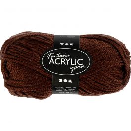 Fantasia Polyacryl Garn, L 80 M, Braun, 50 g/ 1 Knäuel [HOB-421806]