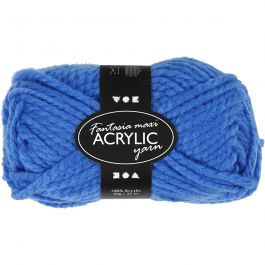 Fantasia Polyacryl-Wolle, L 35 M, Maxi, Blau, 50 g/ 1 Knäuel [HOB-421863]